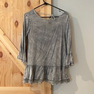 Altard state blouse with ruffle sleeves